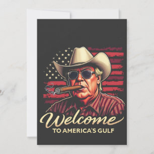 Willkommen im Amerikanischen Golf-Funny Trump Amer Einladung