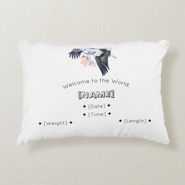 Willkommen im Bab von World Individuelle Name & Bi Dekokissen (Vorderseite)