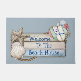 Willkommen im Beach House Doormat Fußmatte
