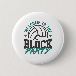 Willkommen im Block Party Volleyball Middle Block Button