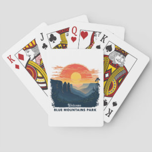 Willkommen im Blue Mountains National Australian P Spielkarten