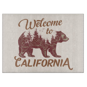 Willkommen im California Forest Bear Cutting Board Schneidebrett