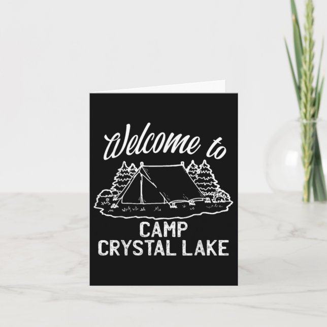 Willkommen im Camp Crystal Lake Karte (Vorderseite)