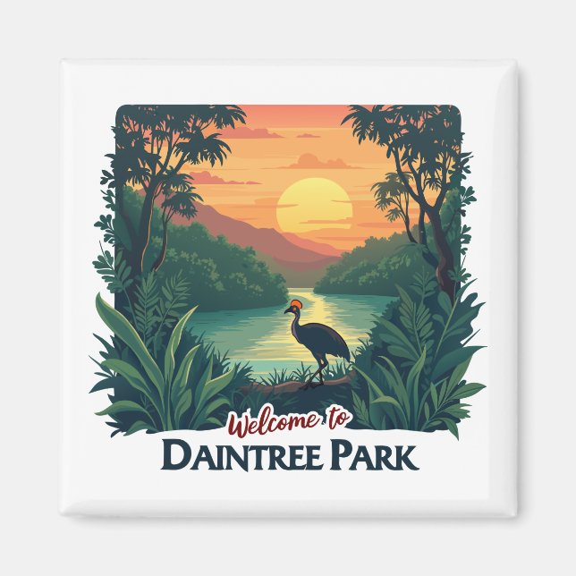 Willkommen im Daintree National Australian Park Magnet (Vorne)