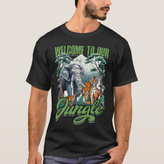 Willkommen im Dschungel - Spaß T-Shirt