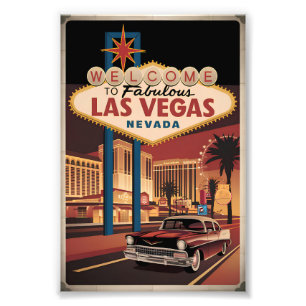 Willkommen im fabulous Las Vegas Nevada Fotodruck