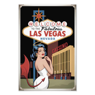 Willkommen im fantastischen Las Vegas Nevada Fotodruck