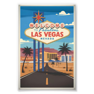 Willkommen im fantastischen Las Vegas Nevada Fotodruck
