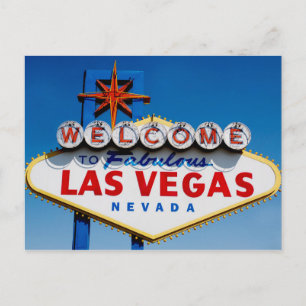 Willkommen im fantastischen Las Vegas Postkarte
