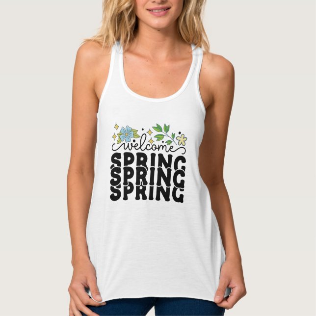 Willkommen im Frühjahr 68217 Tank Top (Vorderseite)