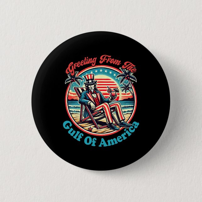 Willkommen im Golf von Amerika - Golf von Mexiko 2 Button (Vorderseite)