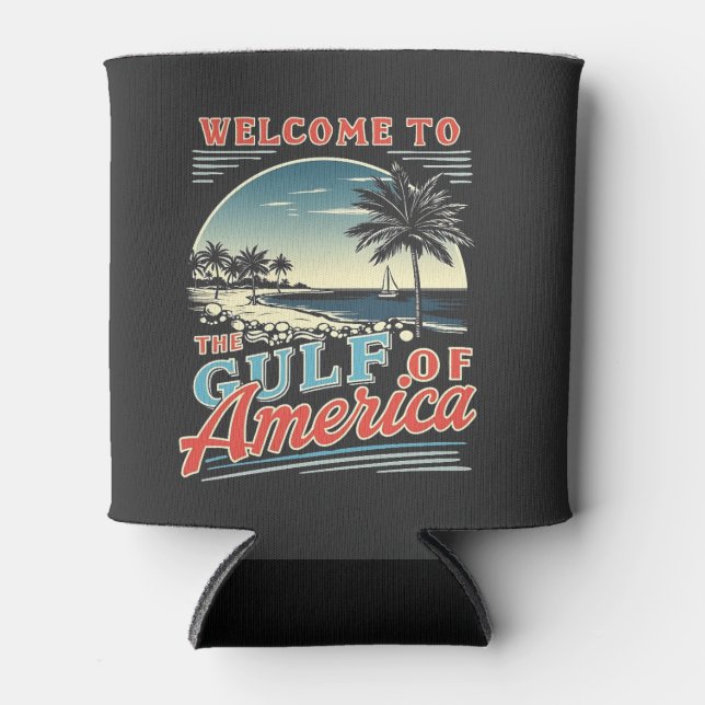 Willkommen im Golf von Amerika Trump Dosenkühler (Vorderseite)