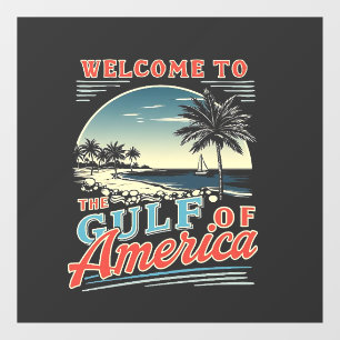 Willkommen im Golf von Amerika Trump Fensteraufkleber