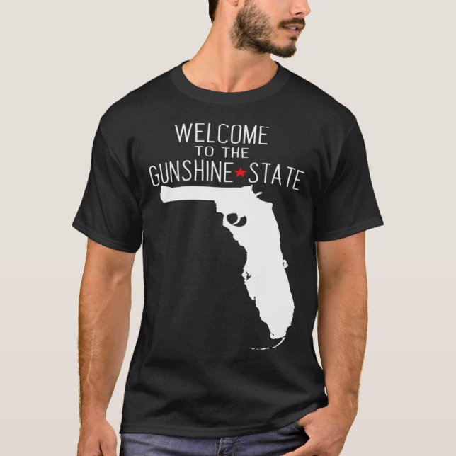 Willkommen im GUNSHINE Staat Florida T-Shirt (Vorderseite)