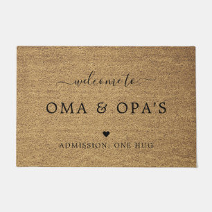 Willkommen im Haus von Oma und Opa Fußmatte