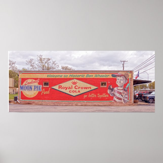 Willkommen im Historic Ben Wheeler Sign 24x10 Poster (Vorne)