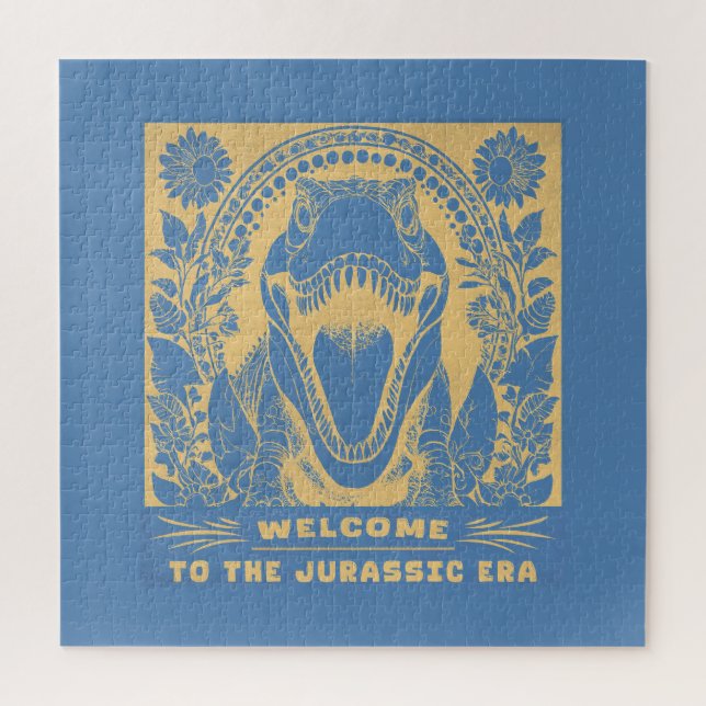 Willkommen im Jura – Dinosaurier Puzzle (Vertikal)