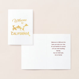 Willkommen im kalifornischen Bärenwald Folienkarte