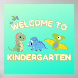 Willkommen im Kindergarten Poster