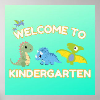 Willkommen im Kindergarten Poster