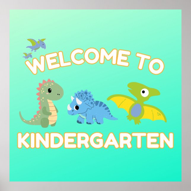 Willkommen im Kindergarten Poster (Vorne)