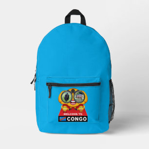 Willkommen im Kongo Bedruckter Rucksack