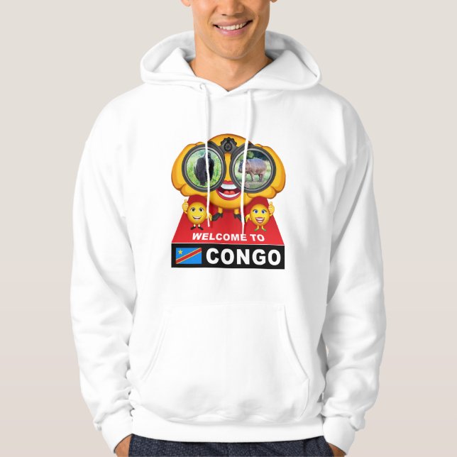 Willkommen im Kongo Hoodie (Vorderseite)