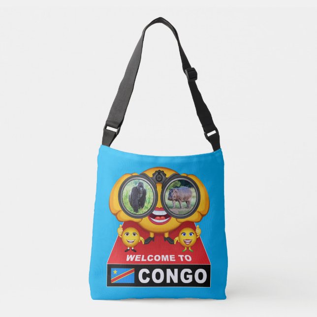 Willkommen im Kongo Tragetaschen Mit Langen Trägern (Vorderseite)