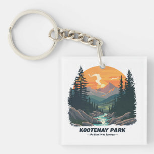 Willkommen im Kootenay Nationalpark Schlüsselanhänger