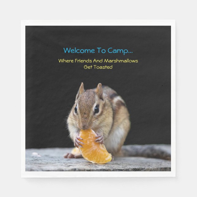 Willkommen im Lager Serviette (Vorderseite)