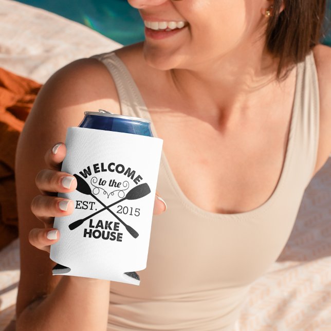 Willkommen im Lake House | Rustikale Paddle Dosenkühler (Von Creator hochgeladen)