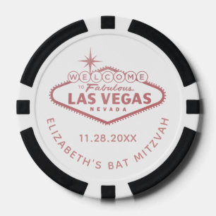 Willkommen im Las Vegas Casino Mitzvah Gefallen Pokerchips