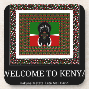 Willkommen im Magischen Kenia: Hakuna Matata Getränkeuntersetzer