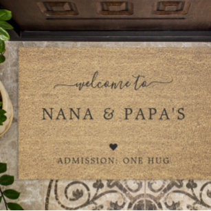 Willkommen im Nana & Papa's House Fußmatte