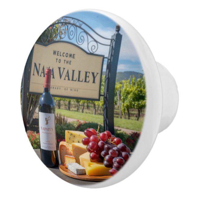 Willkommen im Napa-Tal Keramikknauf (Rechts)