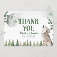 Willkommen im Pack Forest Wolf Danke Karte