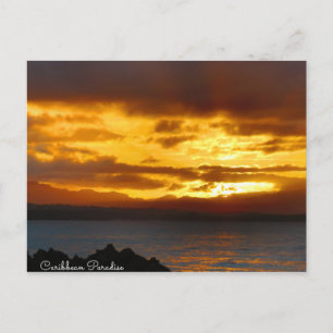 Willkommen im Paradies Postkarte