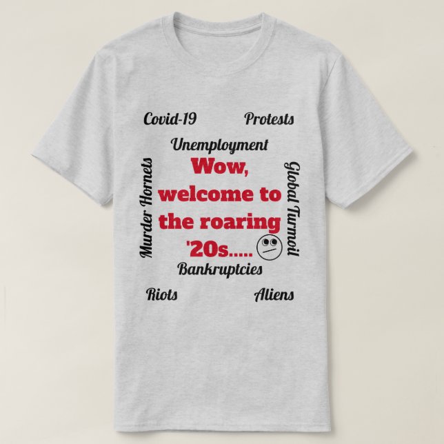 Willkommen im Roaring '20er Novelty Light T - Shir T-Shirt (Design vorne)