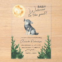 Willkommen im Rudel! Wolf Baby Shower