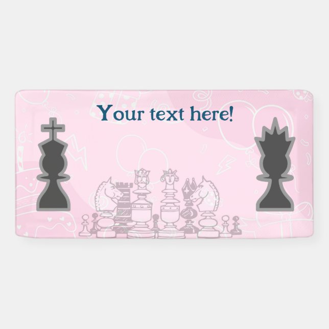 Willkommen im Schach-Party Banner (Horizontal)