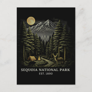 Willkommen im Sequoia National USA Park Postkarte