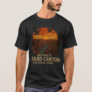 Willkommen im Stickerei Grand Canyon National USA  T-Shirt