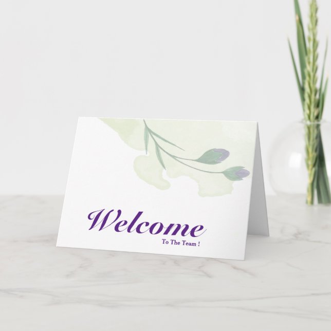 Willkommen im Team Karte (Vorderseite)