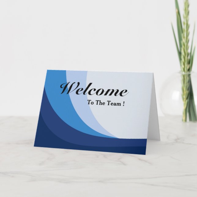 Willkommen im Team Karte (Vorderseite)