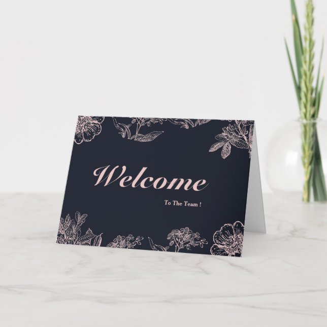 Willkommen im Team Karte (Vorderseite)