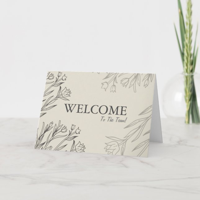 Willkommen im Team Karte (Vorderseite)