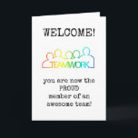 Willkommen im Team, neue Mitarbeiterkarte Karte<br><div class="desc">Willkommen im Team,  neue Mitarbeiterkarte.</div>