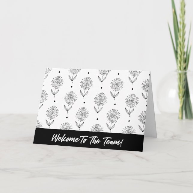 Willkommen im Team New Employees Job Willkommen Karte (Vorderseite)