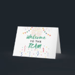 Willkommen im Team New Employees Job Willkommen Karte<br><div class="desc">Neuer Mitarbeiter Willkommen im Team Job Willkommen an einem neuen Arbeitsplatz oder Büro. Ideal für einen neuen Chef,  einen neuen Mitarbeiter oder einen neuen Mitarbeiter. Eine fantastische Anstellung Glückwunschkarte!</div>