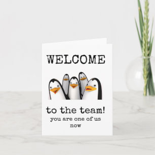 Willkommen im Team, Sie sind jetzt einer von uns,  Karte